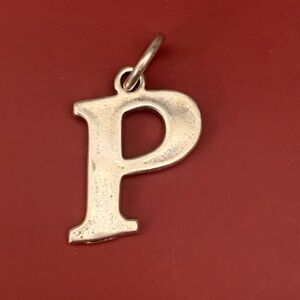 .925 Letter P Sterling Silver Jewelry Charm #alphabet #teacher #P